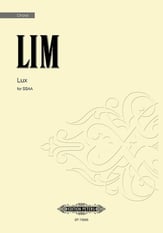 Lux SSAA choral sheet music cover